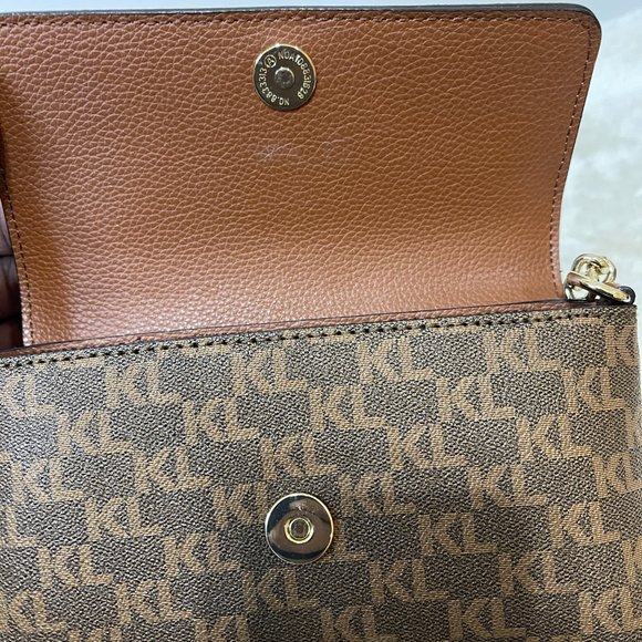 Karl Lagerfeld Crossbody Purse, Crossbody Bag Brown Small - Picture 6 of 6